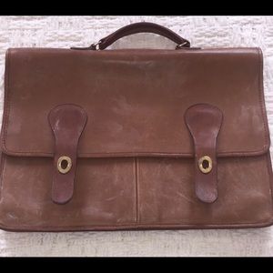 COPY - Vintage Leather COACH briefcase - FLAWS